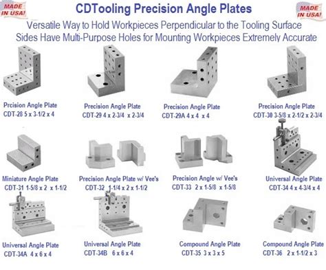 Angle Plates Steel and Sine Plates