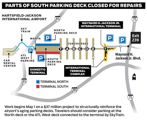 Atlanta airport begins parking deck work, blocks off spaces