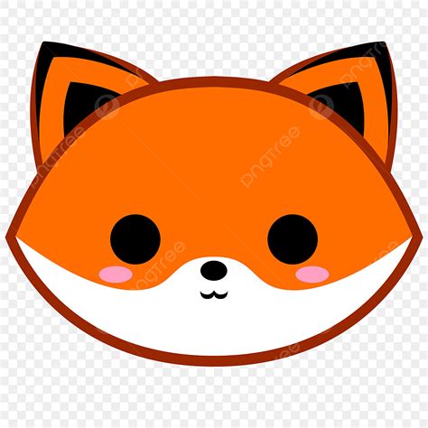 Fox Head Clipart Hd PNG, Cartoon Red Fox Head, Fox, Foxy, Animal PNG ...