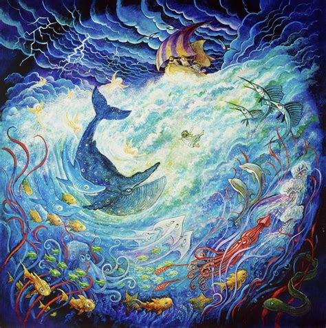 Jonah And The Whales Painting by Bill Bell - Fine Art America