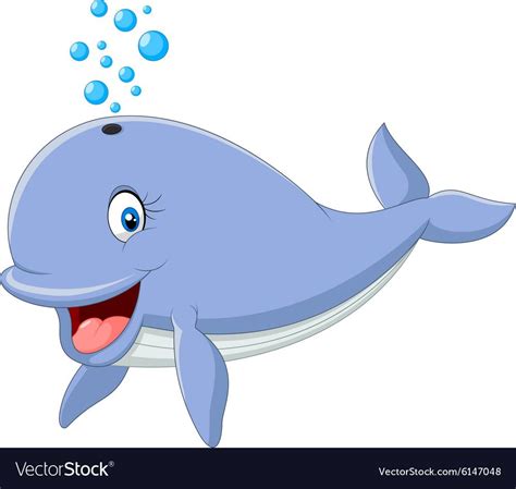 illustration of Happy whale cartoon. Download a Free Preview or High ...