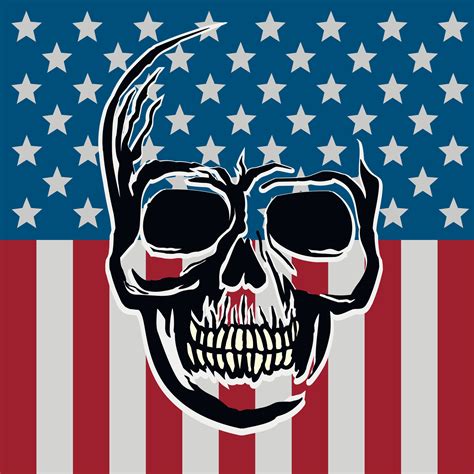 skull with american flag, grunge vintage design t shirts 27908473 ...