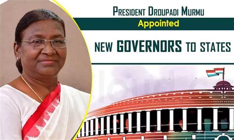 President of India appoints new governors to states, AP gets new governor