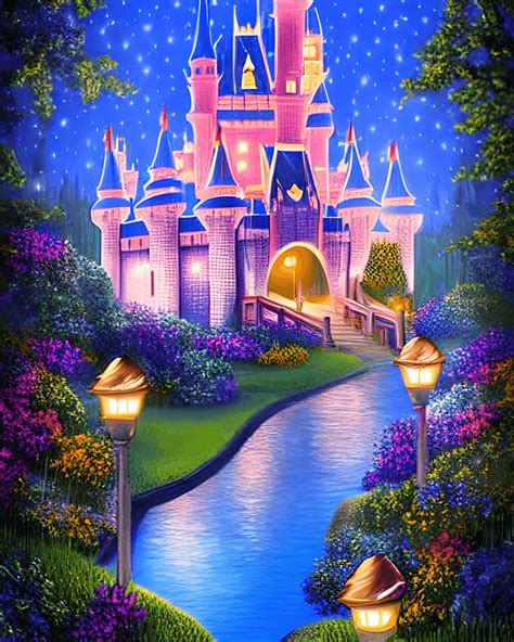 Cinderella Castle Digital Painting · Creative Fabrica