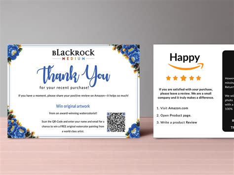 amazon thank you card by Sabul Hossain on Dribbble