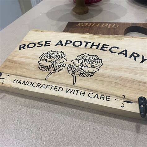 Rose Apothecary Sign - Etsy