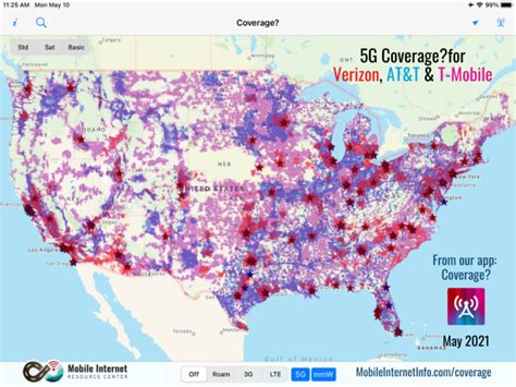 Current 5G Coverage Map