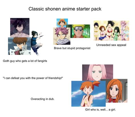 Classic shonen anime starter pack | /r/starterpacks | Starter Packs ...