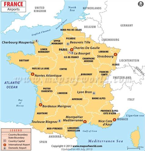 Map - International airports in France | Airport map, Map, Paris airport