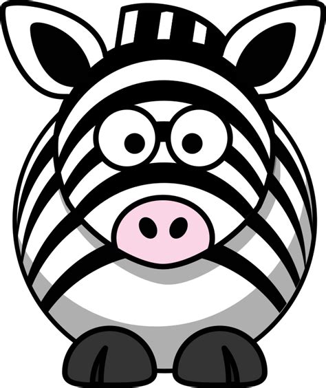 Cartoon zebra - Openclipart