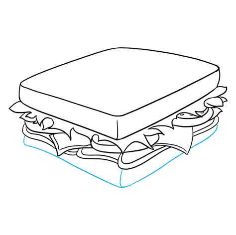 How to Draw a Sandwich - Really Easy Drawing Tutorial