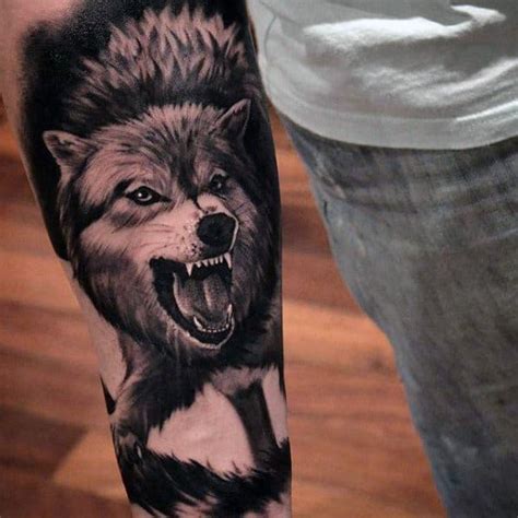 50 Realistic Wolf Tattoo Designs For Men - Canine Ink Ideas