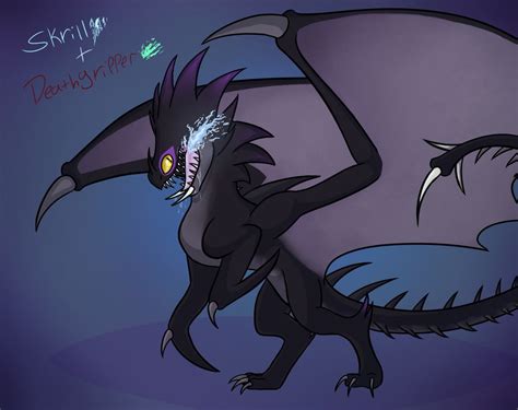 Skrill x Deathgripper in 2023 | Httyd art, How train your dragon, How ...