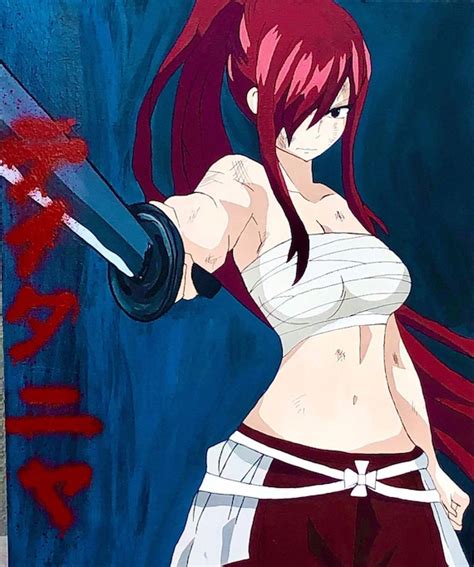 Erza Scarlet fairy Tail | Etsy