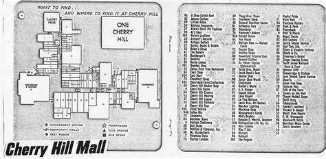 Cherry Hill Mall Map From Brochure | Map from c. 1970 Cherry… | Flickr