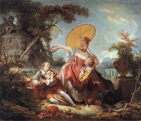 The Musical Contest Jean Honore Fragonard classic Rococo Painting in ...