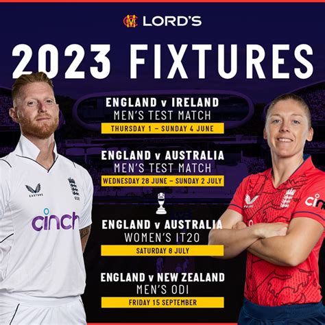 England Cricket Fixtures 2023 Calendar – Get Calendar 2023 Update