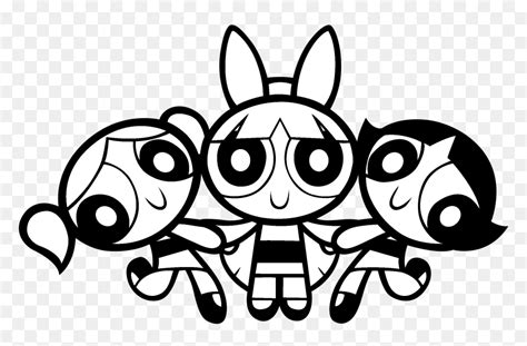 Powerpuff Girls Logo Black And White - Powerpuff Girls Clipart Black ...