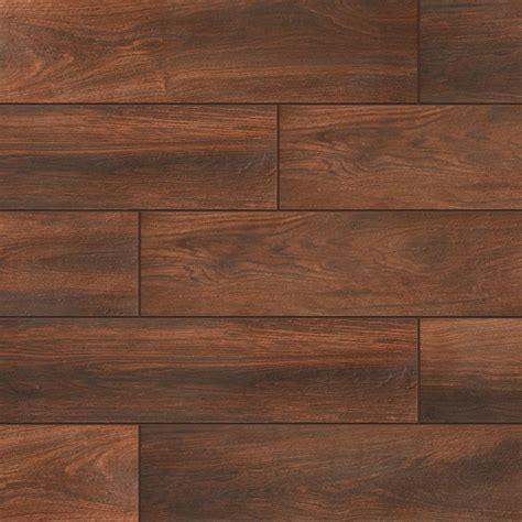 Daltile Evermore Autumn Wood 6 in. x 24 in. Porcelain Floor and Wall ...