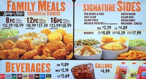 Online Menu of Popeyes Louisiana Kitchen Restaurant, North Little Rock ...