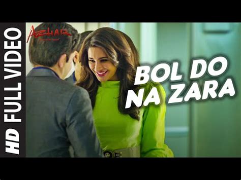 BOL DO NA ZARA LYRICS - Azhar | Armaan Malik, Emraan Hashmi