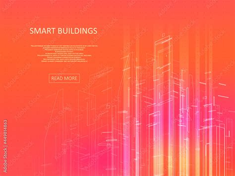 Smart building concept design Stock Vector | Adobe Stock