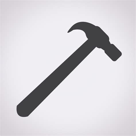 hammer icon symbol sign 634933 Vector Art at Vecteezy