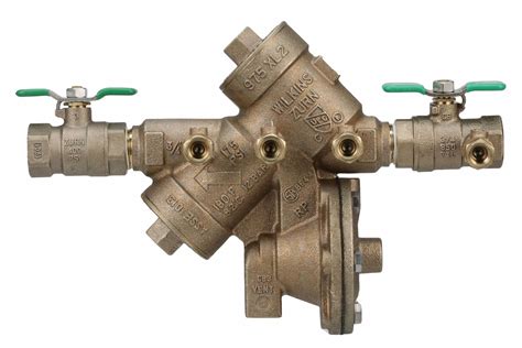 ZURN WILKINS Reduced Pressure Zone Backflow Preventer: Wilkins 975XL2 ...