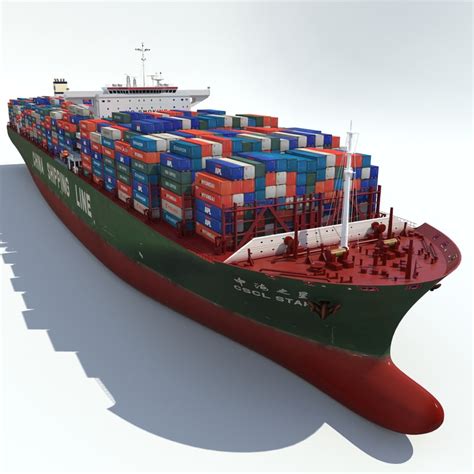 3ds max container ship