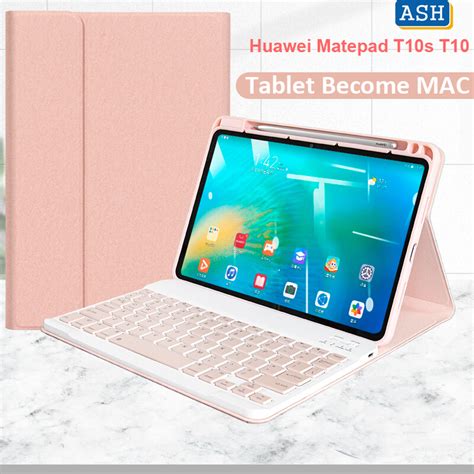 ASH Wireless Bluetooth Keyboard Case For Huawei Matepad T10s T10 ...