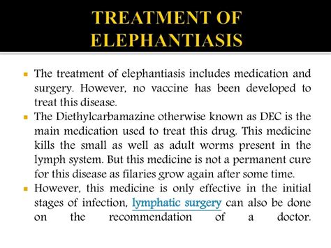 Elephantiasis : causes, symptoms, diagnosis and treatment