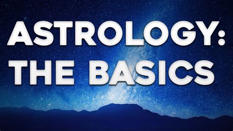 Astrology For Beginners - The Basics [Let's Talk] - YouTube