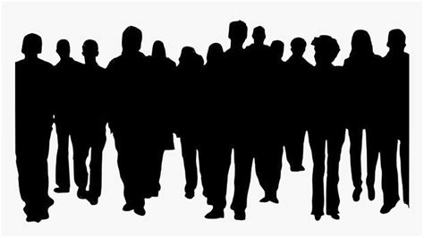 Crowd Of People Clipart Clip Art - Crowd Of People Silhouette, HD Png ...