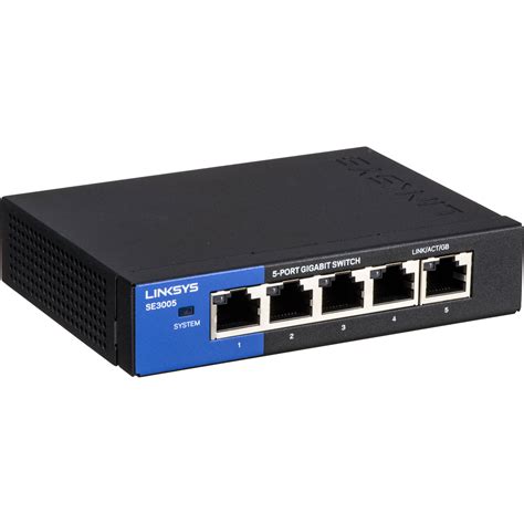 Linksys SE3005 V2 5-Port Gigabit Ethernet Switch SE3005 V2 B&H