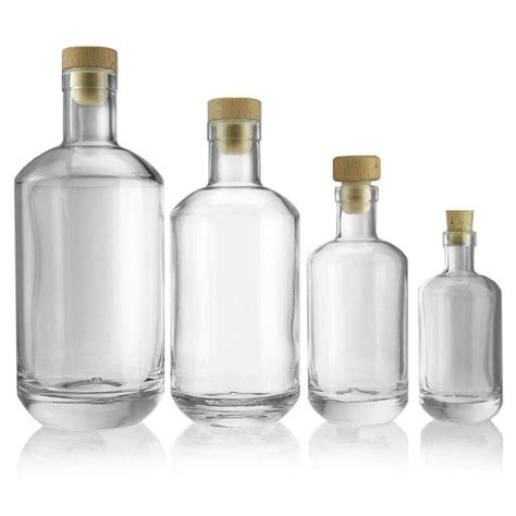 100ml clear glass bottle "Vienna" - world-of-bottles.co.uk