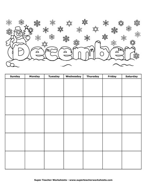 Printable December Calendar Numbers - Printable Word Searches