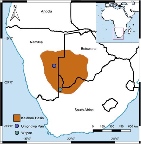 Kalahari Desert Map Of Africa - Map