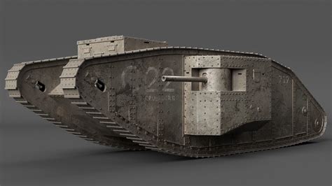 Mark 1 Tank WW1 3D asset | CGTrader