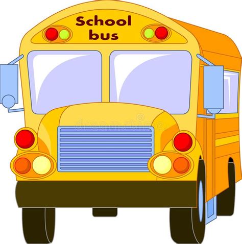 Yellow School Bus. Clipart Illustration of a Yellow School Bus , #ad, # ...