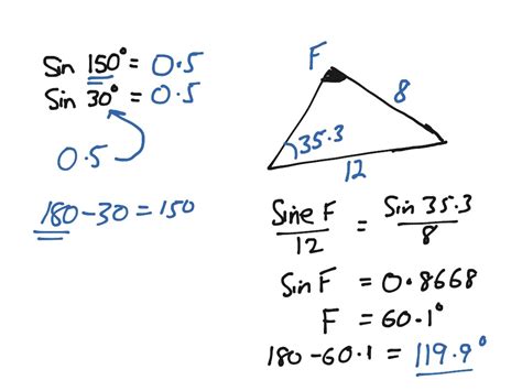 Sine Rule Ambiguous case | Math, Trigonometry, Trigonometric Functions ...