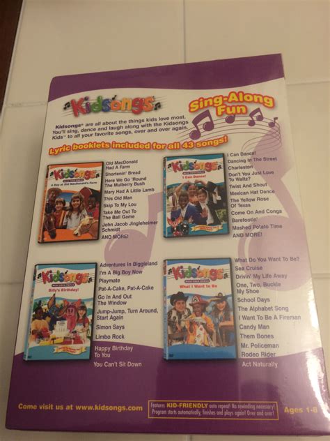 Kidsongs - Sing-Along Fun Box Set 4 Disc DVD Box Set With Extra Audio ...