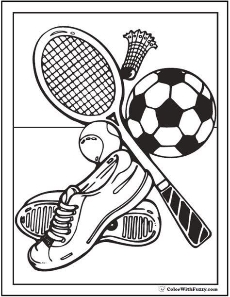 121+ Sports Coloring Sheets Customize And Print PDF