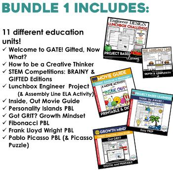 Gifted and Talented Enrichment Activities BUNDLE by GATER Educator