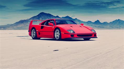 Desert View Ferrari F40 Red Color - Ferrari F40 - 1920x1080 Wallpaper ...