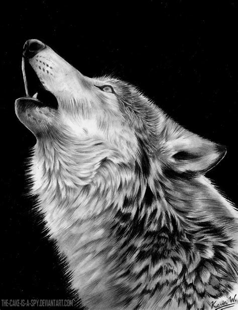 Howling Wolf by Spectrum-VII on DeviantArt