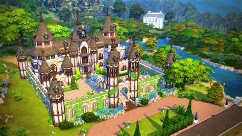 Mod The Sims - No CC - Fully furnished Medieval Castle - 50x50 in 2021 ...