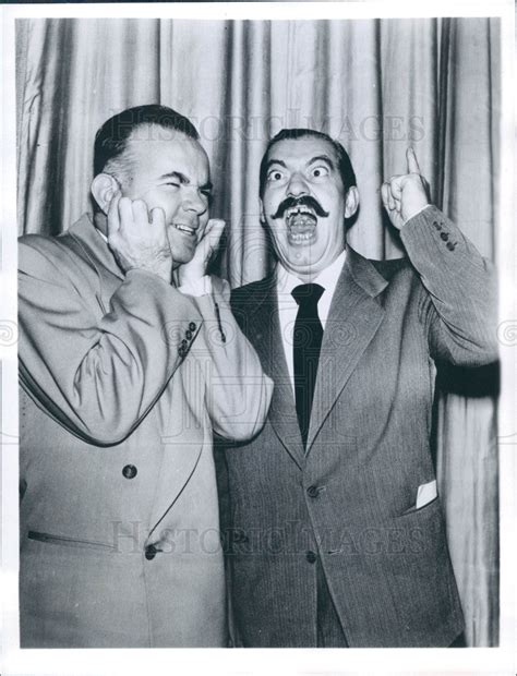 1957 Comedian Jerry Colonna Press Photo - Historic Images