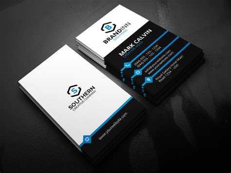 Vertical Business Card Design