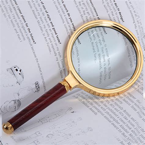 Classic 10X Magnifier Magnifying Glass 90mm Handheld Jewelry Loupe ...