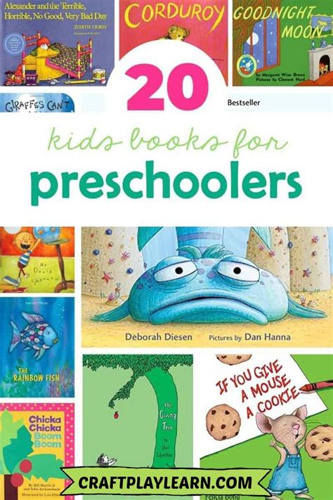 Best Books For Preschoolers - Craft Play Learn | Preschool books ...